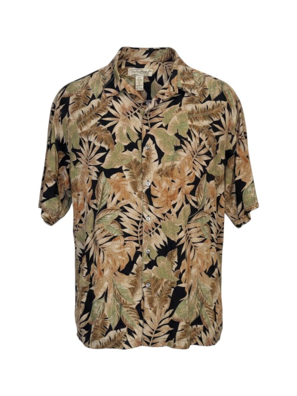 Tori Richard Hawaiian Shirt L Black